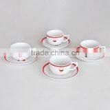220CC Cup and Saucer, Porcelain With Decal, Tea Cup and Saucer thumbnail-3