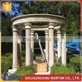 cheap price beige marble garden pavilion gazebo NTMG-287S