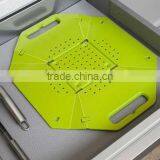 Plastic Folding Vegetable Colander With Handle thumbnail-4