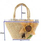 Wheat Straw Handmade Women Summer Straw Bag Wholesale thumbnail-3