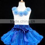 Royal Blue Chiffon Fluffy Skirts for Children Lovely Soft Style Skirts 0-6 T Many Colors thumbnail-1