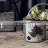 Recycle French Antique Galvanized Wholesale Metal Watering Can thumbnail-2