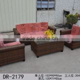 2016 folk style PE rattan cane-imitated patio living outdoor sofa set furniture couch