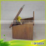 Good Services Cheap Square Orange Wooden Plant Pot Cover thumbnail-6