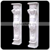 Decorative Columns Stone Carving Statue Roman Square Pillar Design