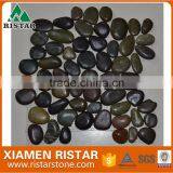 Polished Natural River Pebble Mosaic Pebble Tile thumbnail-2