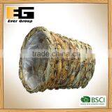 Handmade Woven Plastic Rattan Garden Planter Flower Baskets thumbnail-4