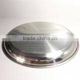 Wholesale Flat Bottom Elegant Seafood Tray Stainless Steel Plate Set thumbnail-2