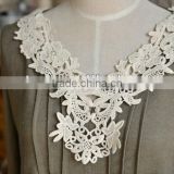 D125 2013 New desgin popular embroidery cotton flower garment collar for dress