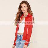 Contrast Trim Long Sleeve Custom Stain Women Track Jacket thumbnail-1