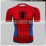 Men's Fitness Running Digital Printing Spiderman Compression Shirt thumbnail-3