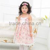 Newest Design Sling Fashion Kids Party Wear Girl Dress Baby Floral Backless Dress thumbnail-6