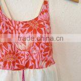 Fashion Printed Beach Girl Dress Of 9 Years Old With Front Tassel thumbnail-4