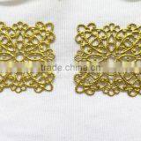 Hollow Square Flower Jewelry Accessories Brass Flower Shoe Bag Accessories Fashion Garment Accessories thumbnail-1