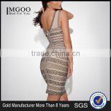 MGOO Imported Women Wholesale Dresses OEM/ODM Vintage Print Sleeveless Cocktail Dress Sheath Sexy Party Dress H290 thumbnail-1
