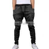 OEM Bulking Buy Closed Bottom Polyester/cotton Yarn Custom Mens Cargo Baggy Pants With Side Pockets thumbnail-3