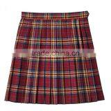 China Wholesales Skirts Short Plain Checked Girl School Uniform Skirt thumbnail-5