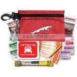 Economy Auto Kit - Has Light Stick, Call Police Banner, Bandages, Alcohol Wipes, Antiseptic Swabs and Comes With Your Logo thumbnail-1