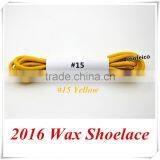 Yellow Custom Wax Boot Shoelaces~Waxed Shoelaces~Yellow Dress Shoelaces~Cotton Round Shoelaces~Oxford Canvas Sneaker Shoelaces thumbnail-1