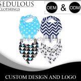 GOTS CERTIFIED ORGANIC COTTON BANDANA BABY BIBS FOR 0 TO 24MONTH BABY thumbnail-3