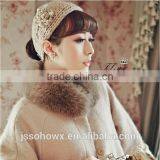 2014 Winter Wholesale Hand Knitted Headband Embroidered Ear Warmers thumbnail-3