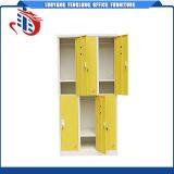 Chinese Furniture KD 6 Door Storage Wardrobe Color Metal Used School Lockers for Sale thumbnail-3