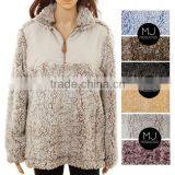 FACTORY High Quality Plus Size Women Heather Pullover Sweater Wholesale Clothing thumbnail-1