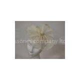 Small Piece Pleated Custom Sinamay Fascinators With Covered Button For Women In Normal Day thumbnail-1