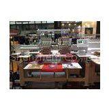 2 Head Cording Cap / Garment Tubular Embroidery Machine , 500 x 450 mm