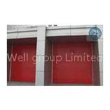 Insulated Red Industrial Sectional Door Finger Protection Panel
