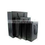 Chinese Supplier Rectangle Black Cardboard Gift Bag With Nylon Cord thumbnail-1