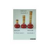 Ceramic Flower Vase With Rattan, Porcelain Vase, Home Decoration thumbnail-1