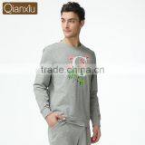 Chinese Products Wholesale Qianxiu Brand Hoodie Printed Cotton Men Nightgown thumbnail-2