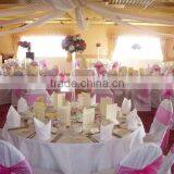 Wedding 100% Polyester Chair Cover White Polyester Banquet Tablecloth