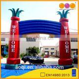 AOQI new design PVC tarpaulin inflatable welcome arch for promotion