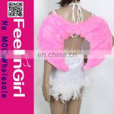 Cheap adult size costume goose feather angel wing for women pink
