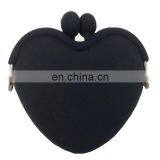 Mini Heart Shape Key Coin Holder Wallet Women Clutch Promotion Silicone Coin Purse thumbnail-2