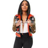 Bomber Jackets for Women 2020 Fall & Winter Hot Style With Rivet and Printing thumbnail-3