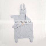 Rabbit Teething Rings Wooden Baby Lovey Comforter Toy Organic thumbnail-4