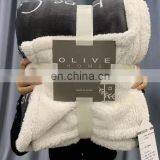 Sherpa Sofa Throws Single Blanket, Soft Flannel Fleece Bed Blankets Fluffy Plush Cozy Thick Couch Throws Warm Reversible Winter thumbnail-6