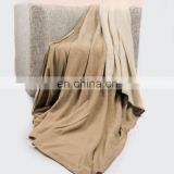 Promotional quick shipping stock products beige heavy printed throw blankets polar fleece blanket from American warehouse