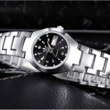 Wholesale Women's Watch Automatic Black Dial Steel/Tungsten Date thumbnail-4