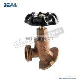 Brass Bibcock With Steel Handle With Ball Seat. Hose End, Nickel Plated thumbnail-7