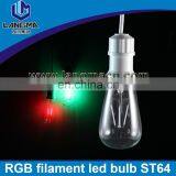 dc 24v RGB Filament Edison Led Bulb St64 E27 Vintage Lamp 12v Led 2w/4w/6w/8w thumbnail-5