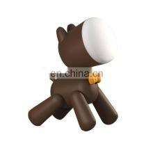 Gift USB Rechargeable Moveable Body Switch Control Cute Image 2 Modes Brightness Children Puppy Night Light thumbnail-1