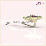 Fashion Colored Crystal Flower Hair Bobby Pins For Kids Accessories thumbnail-3