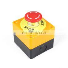LAY7-11ZS Lift Elevator Safety STOP Emergency Stop Push Button Switch Box Waterproof 1NO 1NC Switch