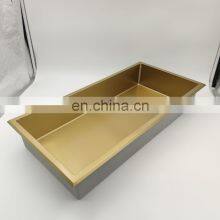 Stainless Steel Single and Double Black Gold White Brushed Nickel Bathroom Wall Metal Recess Shower Niche Shelf thumbnail-2