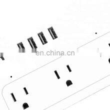 OEM ODM AC Outlet Surge Protector Power Strip Cord Extension Outlet With USB Adapter Receptacle Universal Wall Tap Socket thumbnail-3