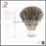 White Protable Travel Shaving Brush,removeable Pure Badger Hair Shaving Brush thumbnail-4